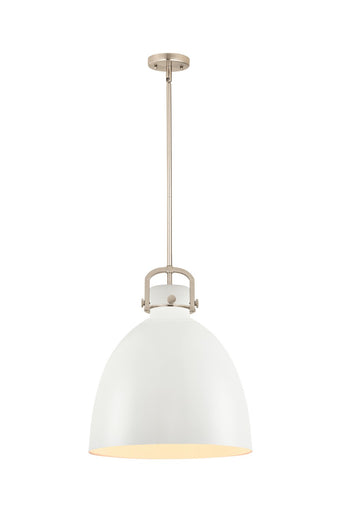 Downtown Urban One Light Pendant Satin Nickel