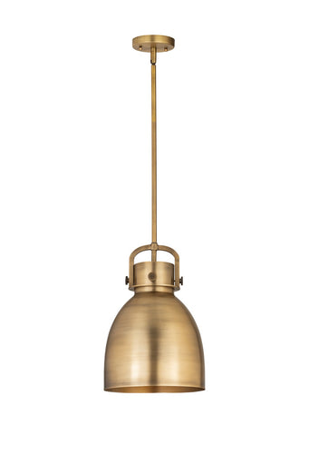 Downtown Urban One Light Pendant Brushed Brass