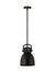 Innovations - 410-1SS-BK-M412-8BK - One Light Pendant - Downtown Urban - Matte Black