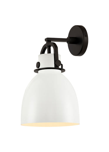 Downtown Urban One Light Wall Sconce Matte Black