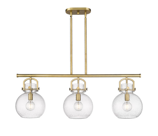 Innovations - 410-3I-BB-G410-10SDY - Three Light Island Pendant - Downtown Urban - Brushed Brass