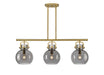 Innovations - 410-3I-BB-G410-10SM - Three Light Island Pendant - Downtown Urban - Brushed Brass