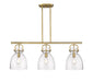 Innovations - 410-3I-BB-G412-10SDY - Three Light Island Pendant - Downtown Urban - Brushed Brass