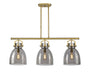 Innovations - 410-3I-BB-G412-10SM - Three Light Island Pendant - Downtown Urban - Brushed Brass