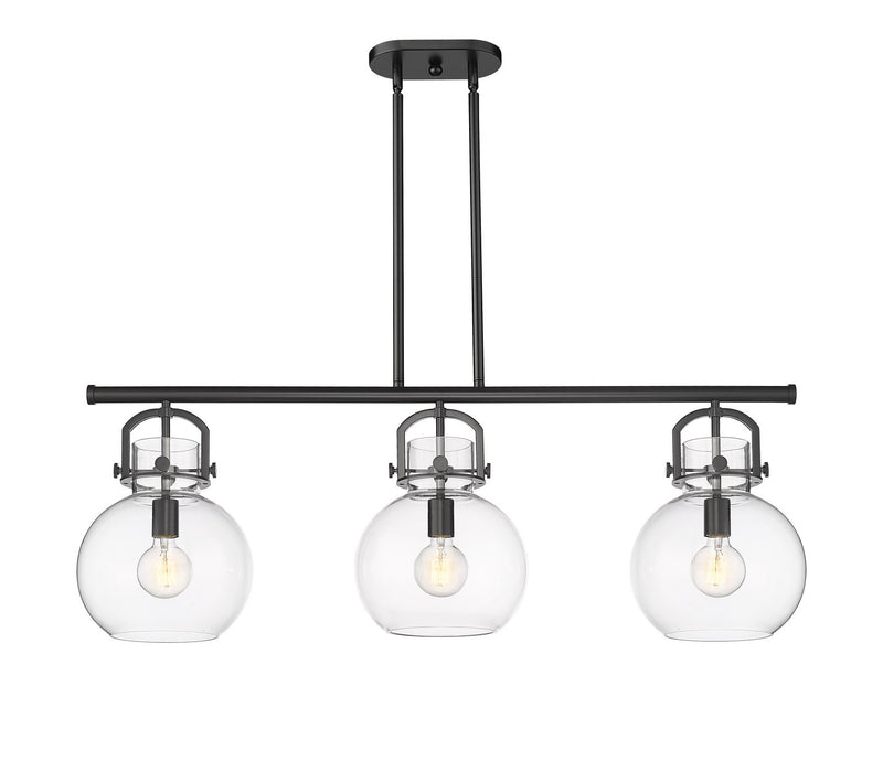 Innovations - 410-3I-BK-G410-10CL - Three Light Island Pendant - Downtown Urban - Matte Black