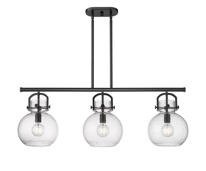 Innovations - 410-3I-BK-G410-10SDY - Three Light Island Pendant - Downtown Urban - Matte Black