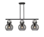 Innovations - 410-3I-BK-G410-10SM - Three Light Island Pendant - Downtown Urban - Matte Black