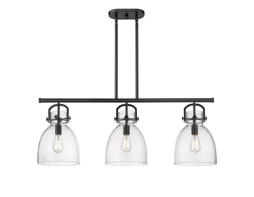 Innovations - 410-3I-BK-G412-10SDY - Three Light Island Pendant - Downtown Urban - Matte Black