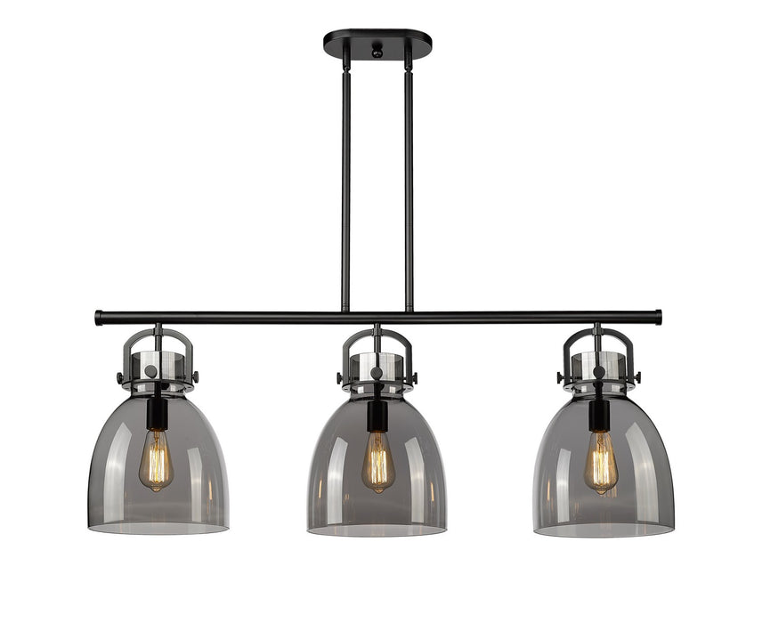 Innovations - 410-3I-BK-G412-10SM - Three Light Island Pendant - Downtown Urban - Matte Black