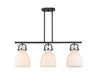 Innovations - 410-3I-BK-G412-10WH - Three Light Island Pendant - Downtown Urban - Matte Black