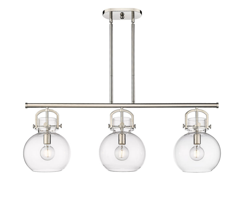 Innovations - 410-3I-PN-G410-10CL - Three Light Island Pendant - Downtown Urban - Polished Nickel