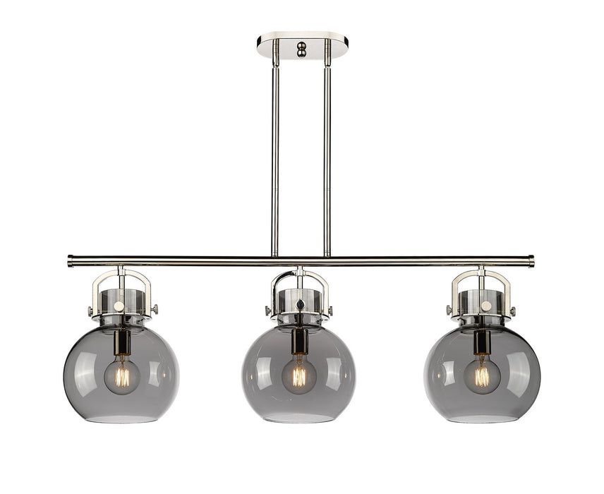 Innovations - 410-3I-PN-G410-10SM - Three Light Island Pendant - Downtown Urban - Polished Nickel