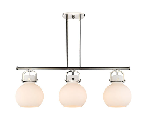 Innovations - 410-3I-PN-G410-10WH - Three Light Island Pendant - Downtown Urban - Polished Nickel