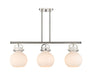 Innovations - 410-3I-PN-G410-10WH - Three Light Island Pendant - Downtown Urban - Polished Nickel