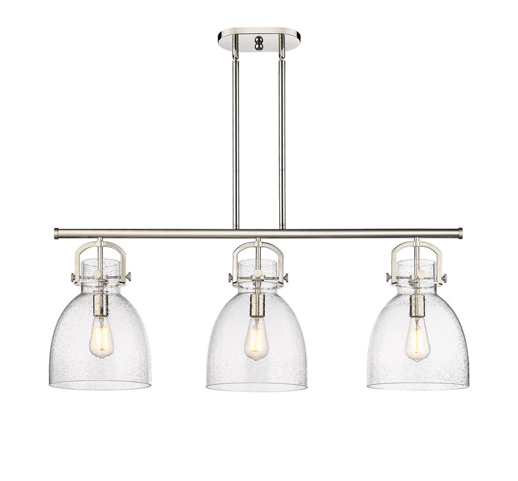 Innovations - 410-3I-PN-G412-10SDY - Three Light Island Pendant - Downtown Urban - Polished Nickel