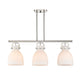 Innovations - 410-3I-PN-G412-10WH - Three Light Island Pendant - Downtown Urban - Polished Nickel