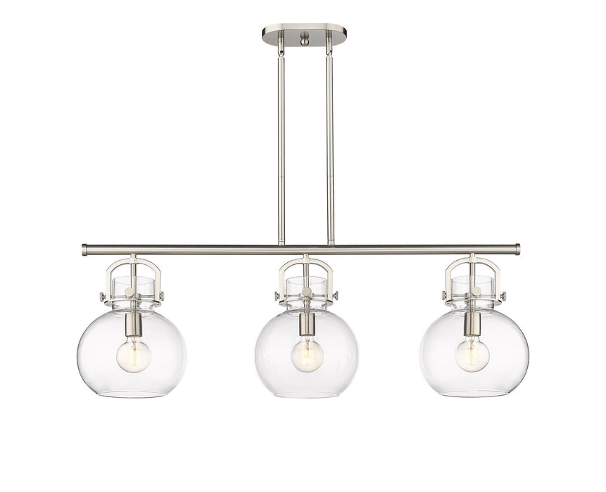 Innovations - 410-3I-SN-G410-10CL - Three Light Island Pendant - Downtown Urban - Satin Nickel