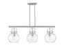 Innovations - 410-3I-SN-G410-10CL - Three Light Island Pendant - Downtown Urban - Satin Nickel