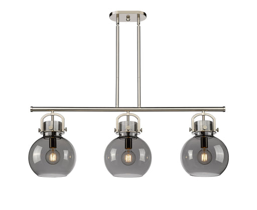 Innovations - 410-3I-SN-G410-10SM - Three Light Island Pendant - Downtown Urban - Satin Nickel