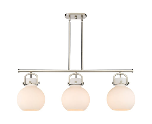 Innovations - 410-3I-SN-G410-10WH - Three Light Island Pendant - Downtown Urban - Satin Nickel