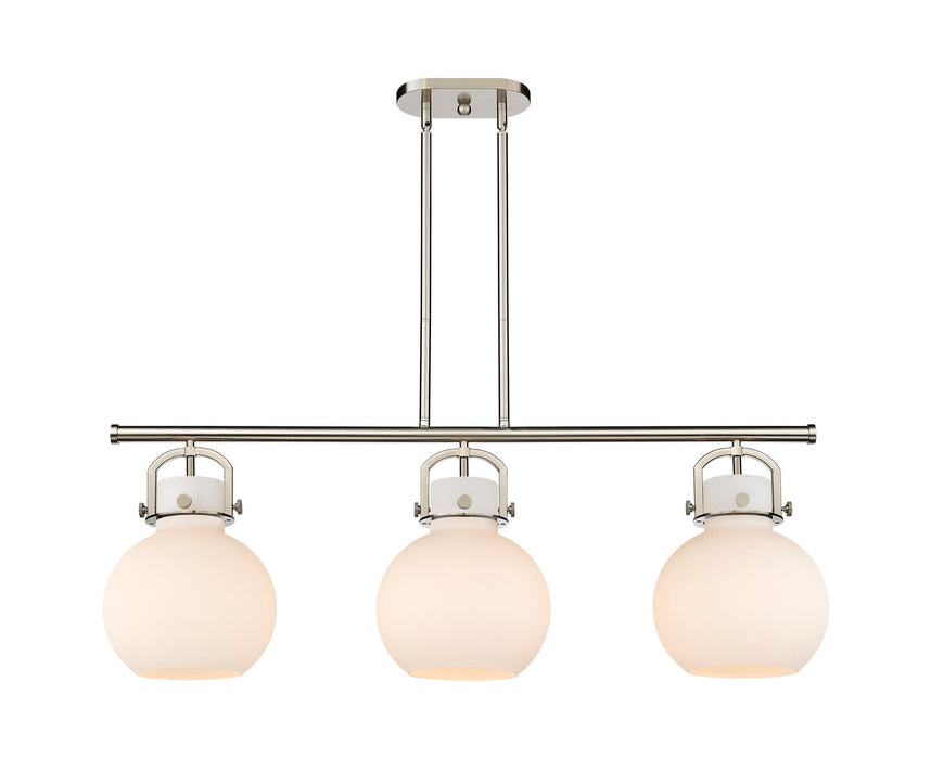 Innovations - 410-3I-SN-G410-10WH - Three Light Island Pendant - Downtown Urban - Satin Nickel