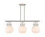 Innovations - 410-3I-SN-G410-10WH - Three Light Island Pendant - Downtown Urban - Satin Nickel