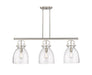 Innovations - 410-3I-SN-G412-10CL - Three Light Island Pendant - Downtown Urban - Satin Nickel