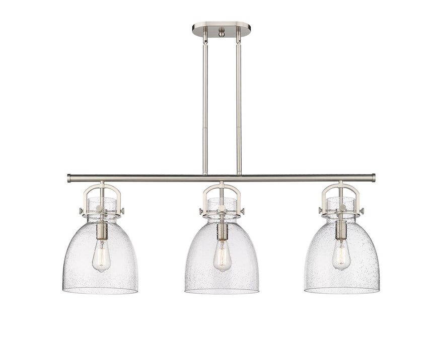 Innovations - 410-3I-SN-G412-10SDY - Three Light Island Pendant - Downtown Urban - Satin Nickel