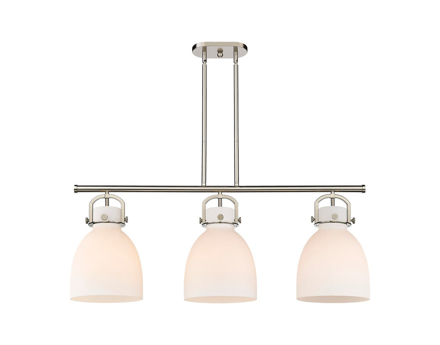 Innovations - 410-3I-SN-G412-10WH - Three Light Island Pendant - Downtown Urban - Satin Nickel