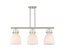 Innovations - 410-3I-SN-G412-10WH - Three Light Island Pendant - Downtown Urban - Satin Nickel