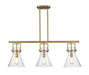 Innovations - 411-3I-BB-G411-10SDY - Three Light Island Pendant - Downtown Urban - Brushed Brass