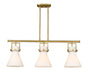 Innovations - 411-3I-BB-G411-10WH - Three Light Island Pendant - Downtown Urban - Brushed Brass