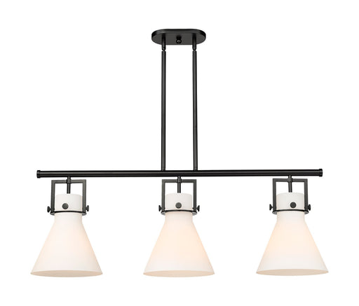 Innovations - 411-3I-BK-G411-10WH - Three Light Island Pendant - Downtown Urban - Matte Black