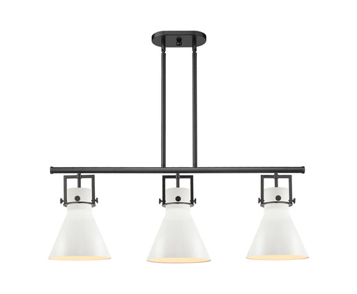 Innovations - 411-3I-BK-M411-10W - Three Light Island Pendant - Downtown Urban - Matte Black