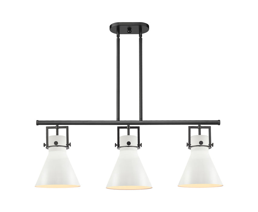 Innovations - 411-3I-BK-M411-10W - Three Light Island Pendant - Downtown Urban - Matte Black