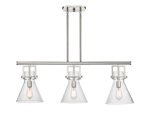 Innovations - 411-3I-PN-G411-10SDY - Three Light Island Pendant - Downtown Urban - Polished Nickel