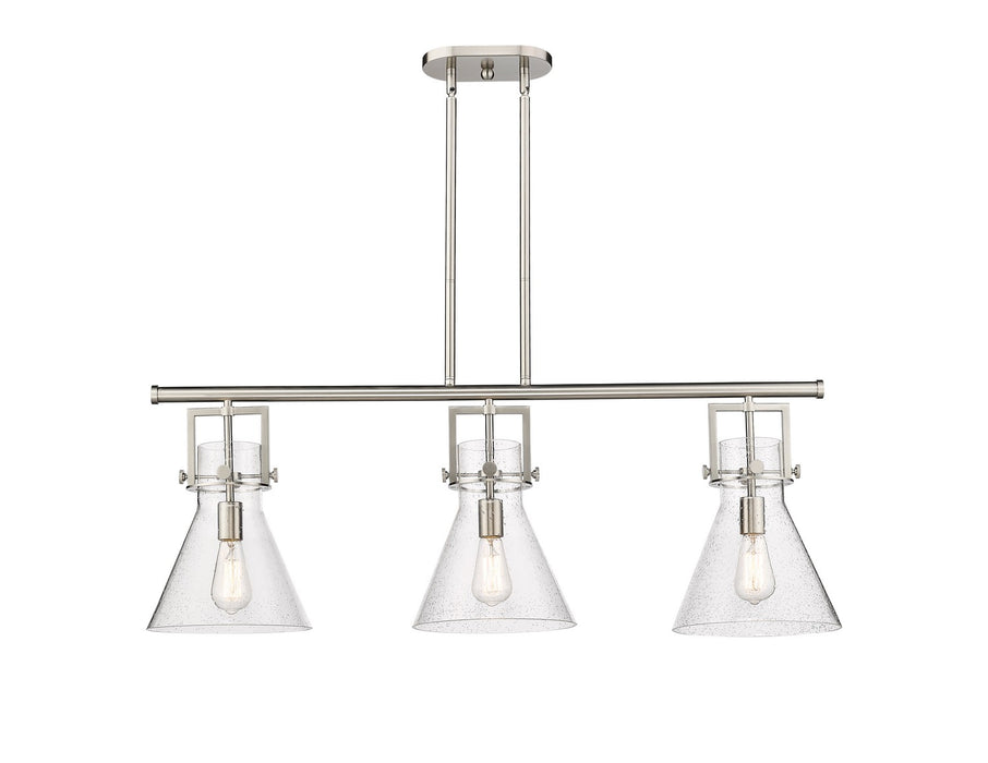 Innovations - 411-3I-SN-G411-10SDY - Three Light Island Pendant - Downtown Urban - Satin Nickel