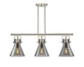 Innovations - 411-3I-SN-G411-10SM - Three Light Island Pendant - Downtown Urban - Satin Nickel