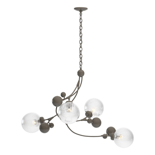 Sprig Four Light Pendant Dark Smoke