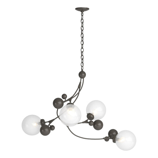 Sprig Four Light Pendant Dark Smoke