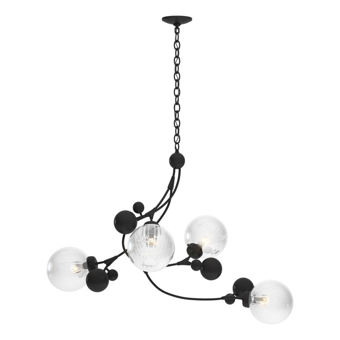 Hubbardton Forge - 136420-SKT-10-LL0639 - Four Light Pendant - Sprig - Black