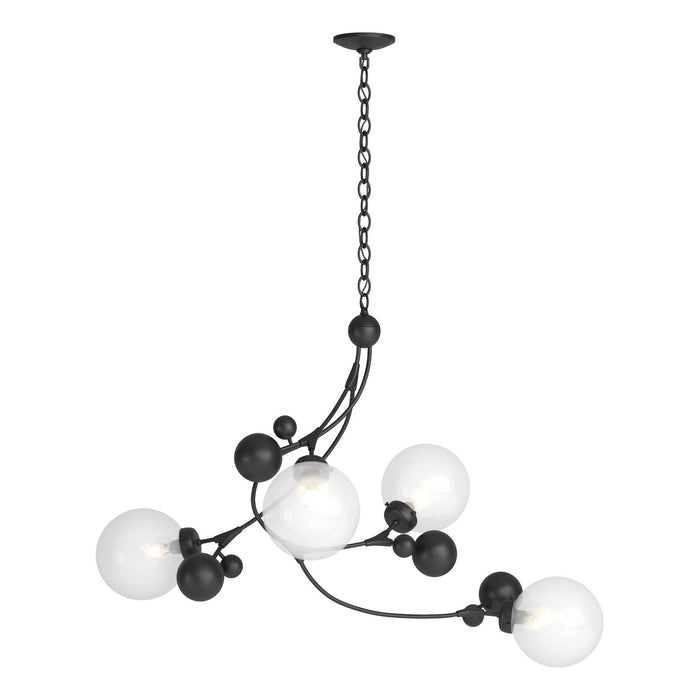 Hubbardton Forge - 136420-SKT-10-WF0639 - Four Light Pendant - Sprig - Black
