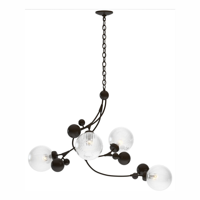 Hubbardton Forge - 136420-SKT-14-LL0639 - Four Light Pendant - Sprig - Oil Rubbed Bronze