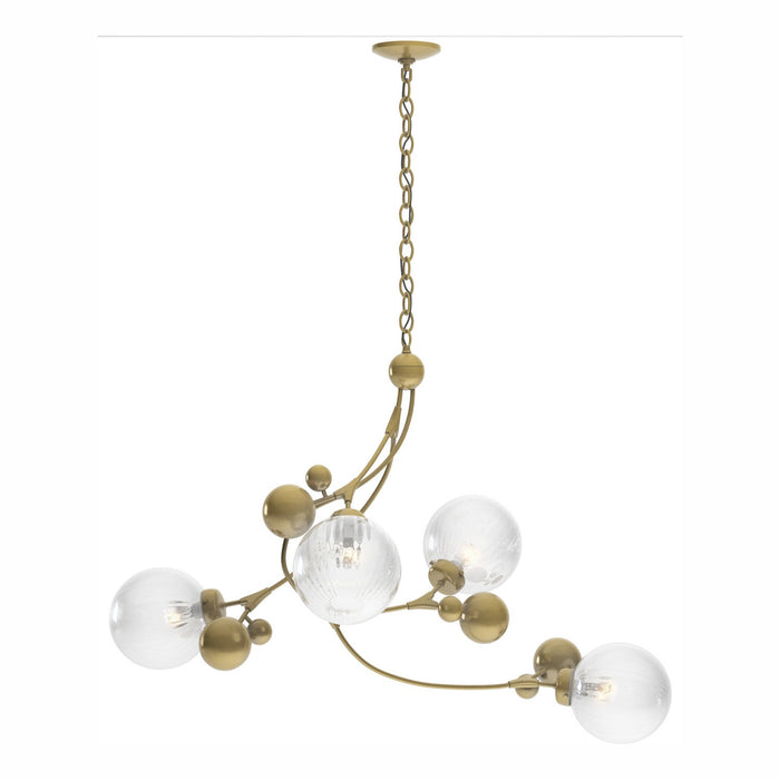 Hubbardton Forge - 136420-SKT-86-LL0639 - Four Light Pendant - Sprig - Modern Brass