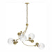 Hubbardton Forge - 136420-SKT-86-LL0639 - Four Light Pendant - Sprig - Modern Brass