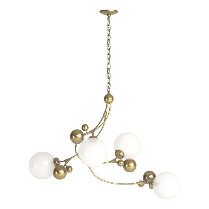 Hubbardton Forge - 136420-SKT-86-WF0639 - Four Light Pendant - Sprig - Modern Brass