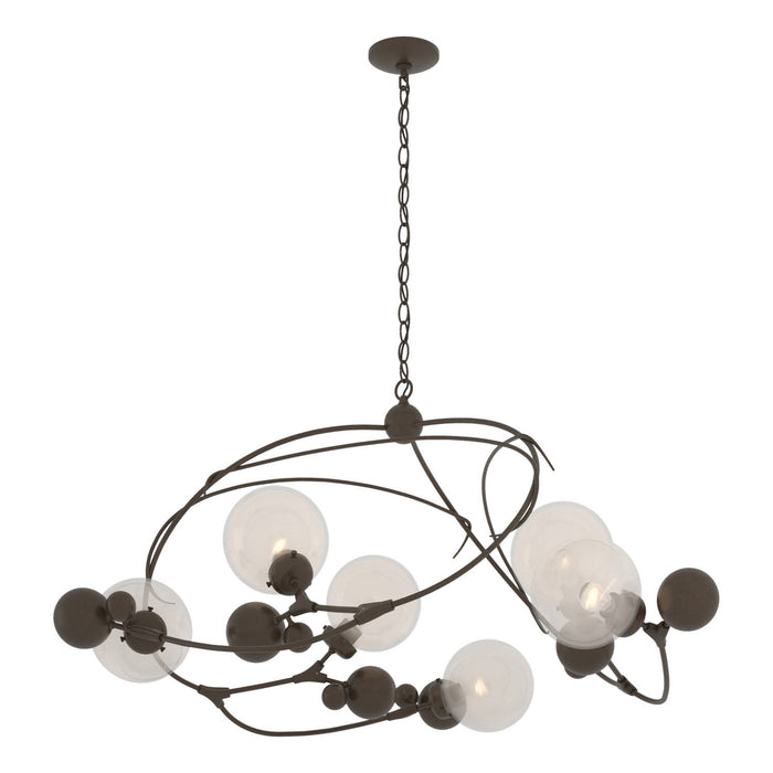 Hubbardton Forge - 136421-SKT-05-WF0639 - Six Light Pendant - Sprig - Bronze