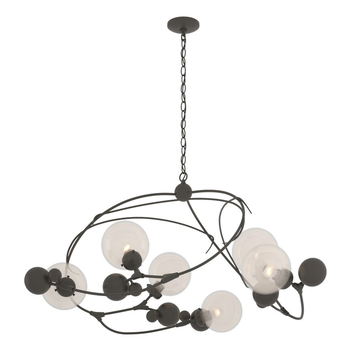 Hubbardton Forge - 136421-SKT-07-WF0639 - Six Light Pendant - Sprig - Dark Smoke