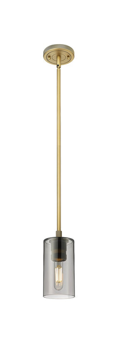 Innovations - 434-1S-BB-G434-7SM - LED Pendant - Downtown Urban - Brushed Brass