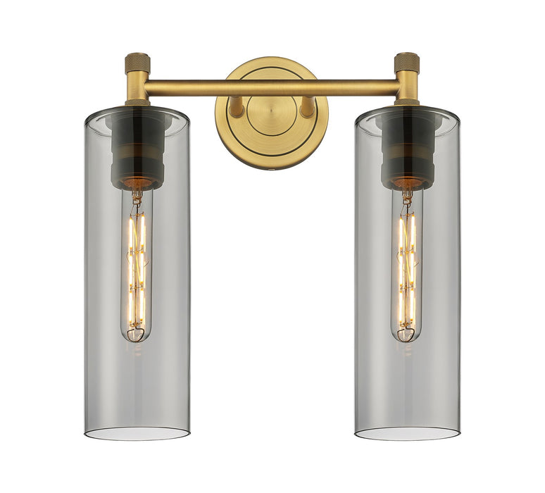 Innovations - 434-2W-BB-G434-12SM - LED Bath Vanity - Downtown Urban - Brushed Brass